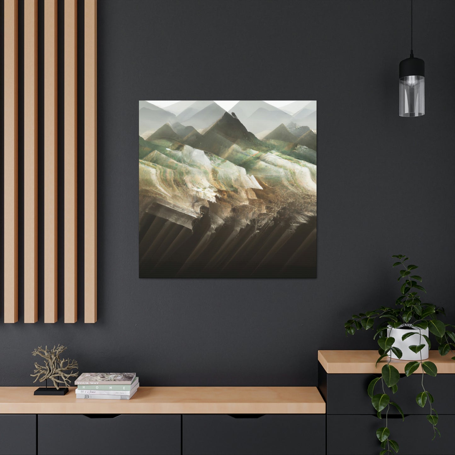 Lofty Mountain Peaks - Canvas