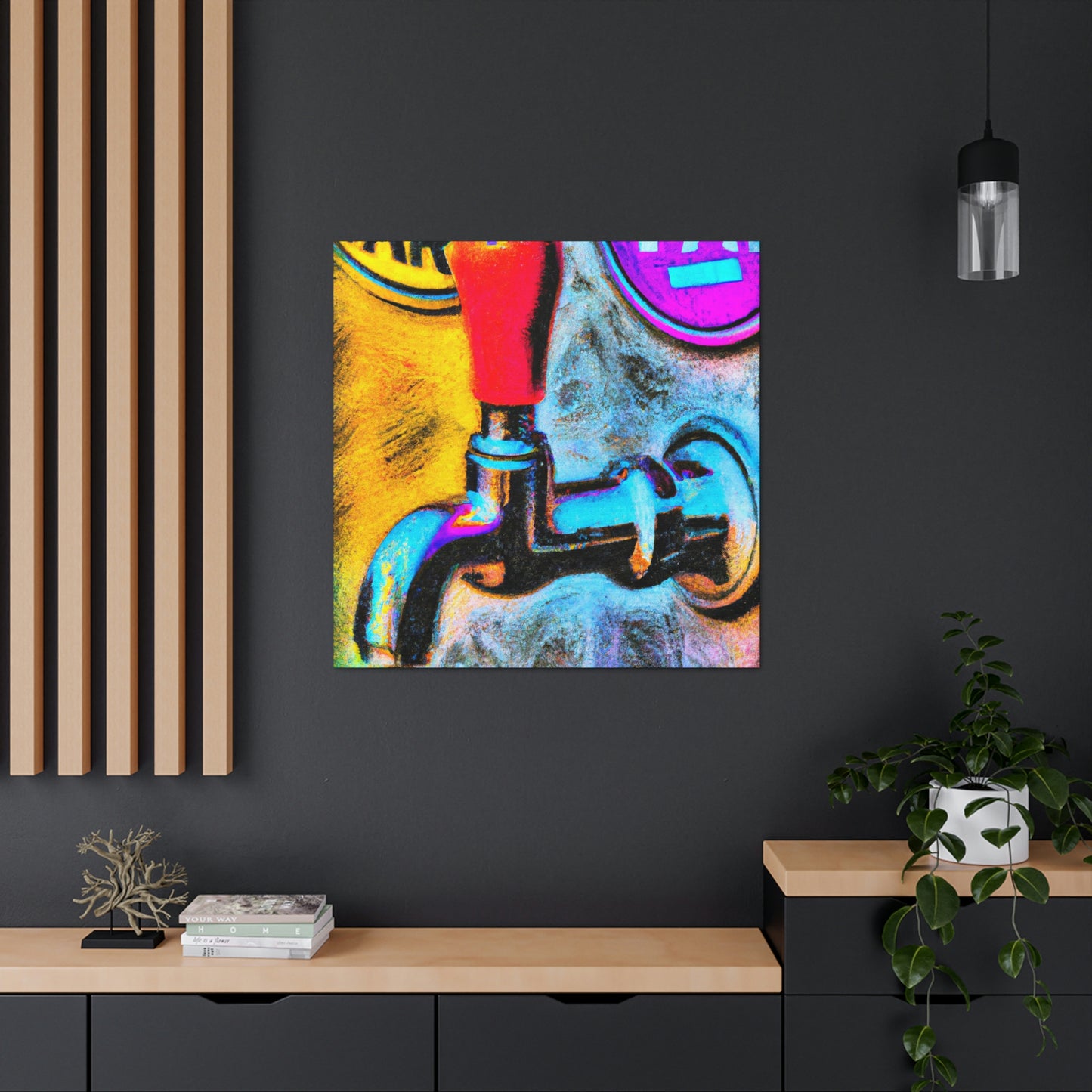 Bar Time Bubbles - Canvas