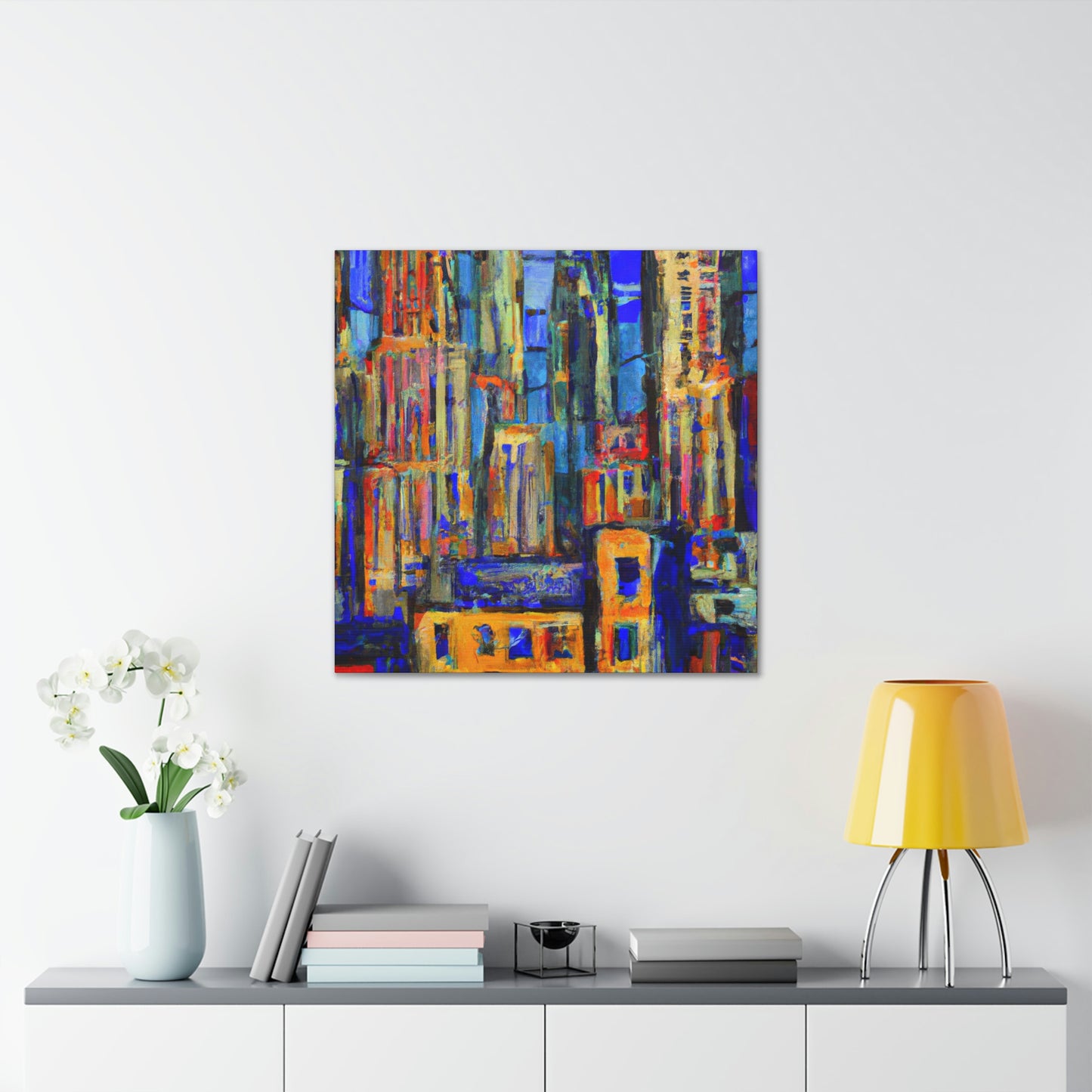 "Sculpted Art Deco Bliss" - Canvas