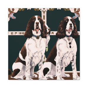 "Sprightly Springers Sparkle" - Canvas