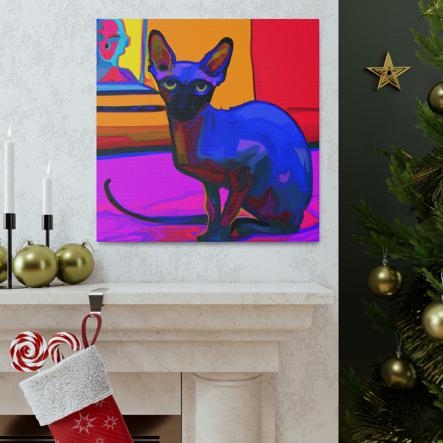 Sphynx in Fauvism - Canvas