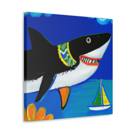 "Shark of Simplicity" - Canvas