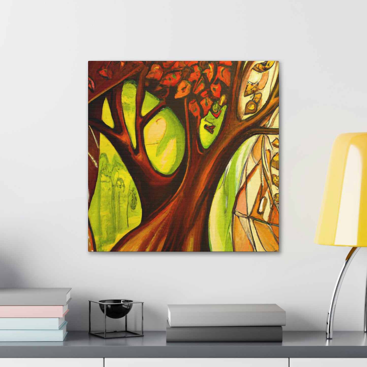 Leafy Splendor Abstract - Canvas