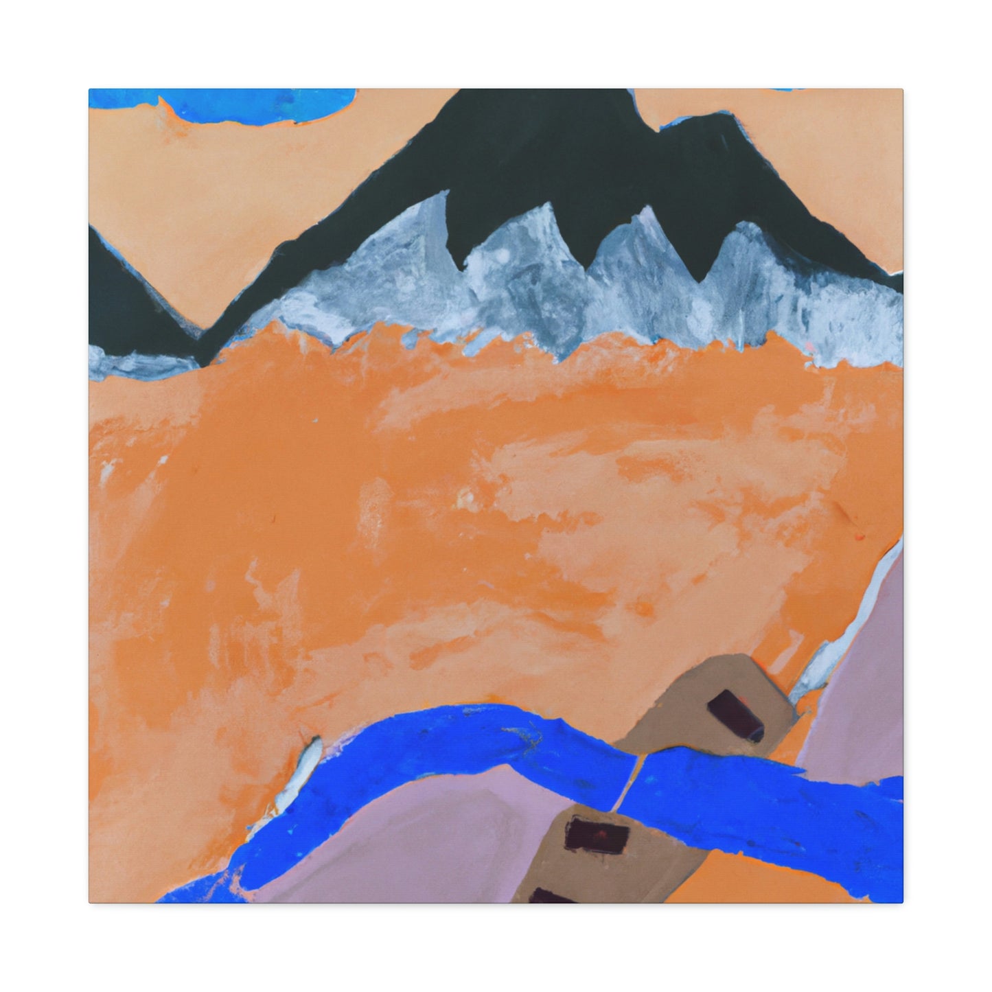 Mountain Majesty Ablaze - Canvas