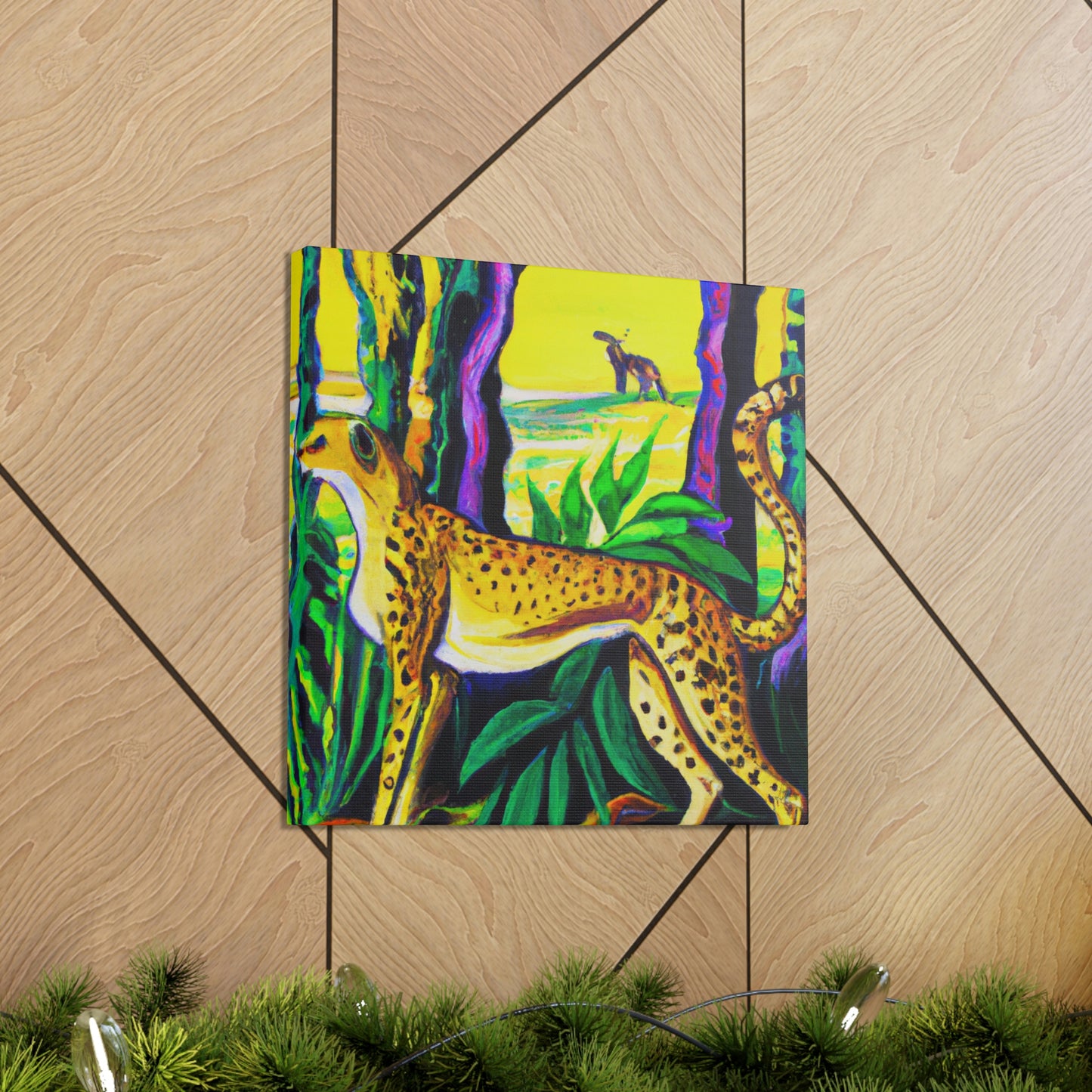 "Cheetah's Jazz Roar" - Canvas