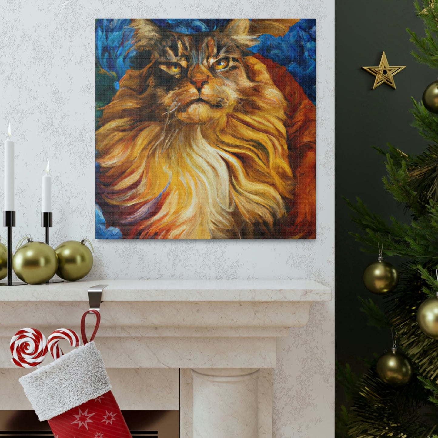 Maine Coon Majesty - Canvas