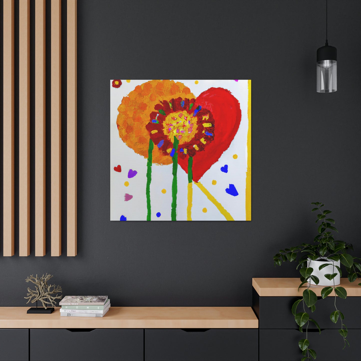 "Love Blooms Forever" - Canvas