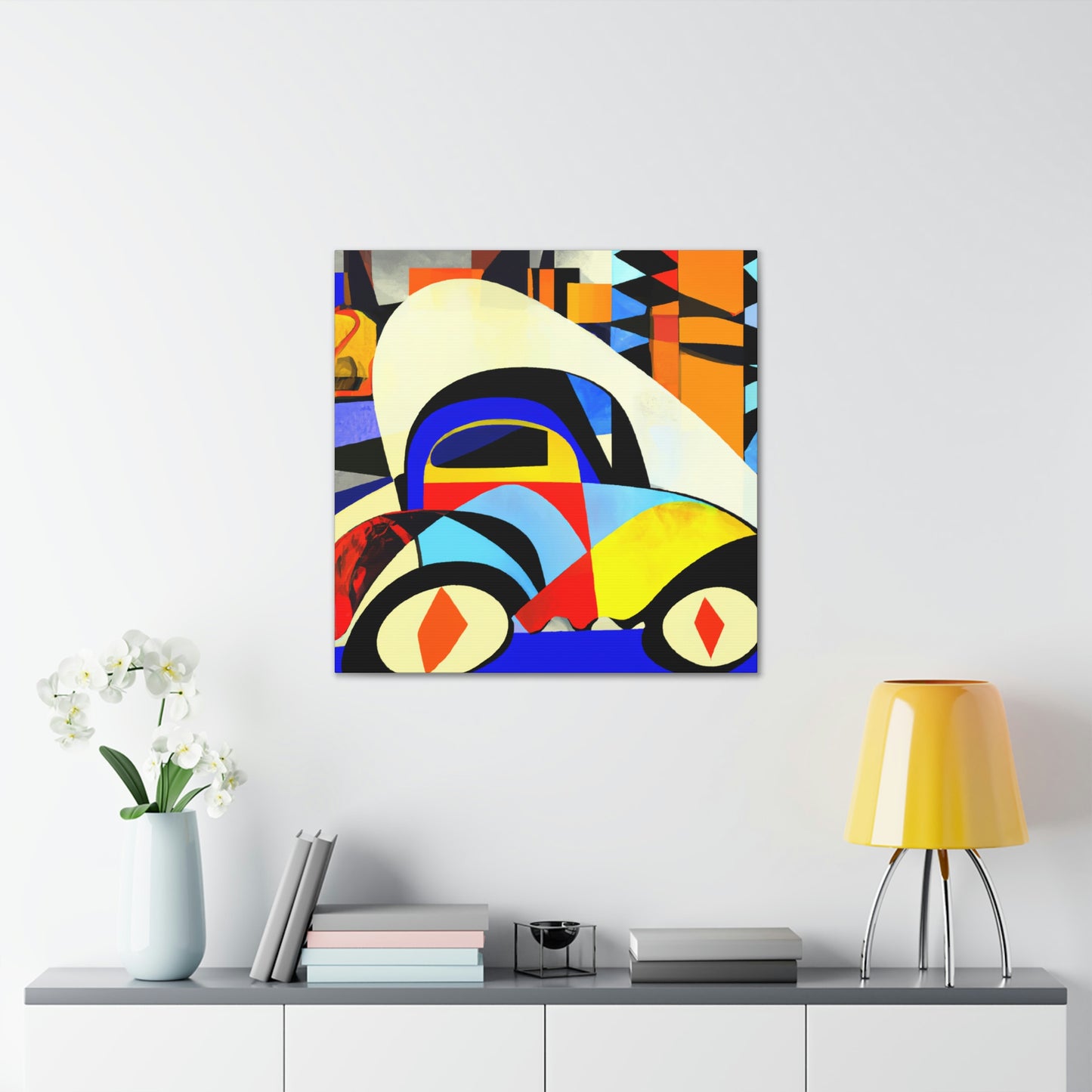 "Car in Minimalism". - Canvas