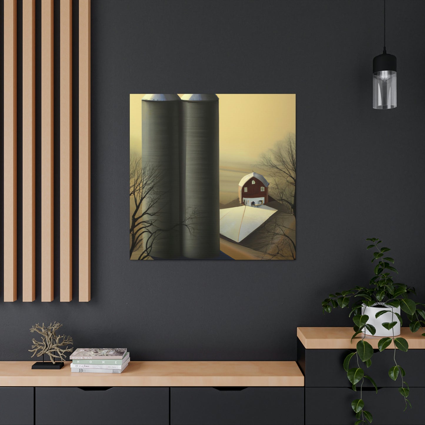 Silos in Surrealism - Canvas