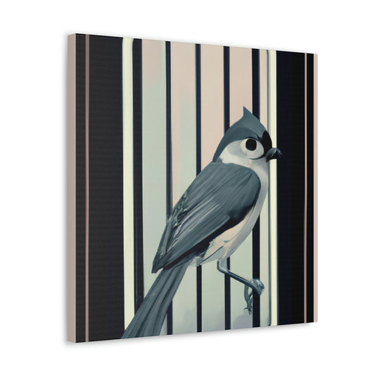 "Feathery Art Deco Tapestry" - Canvas