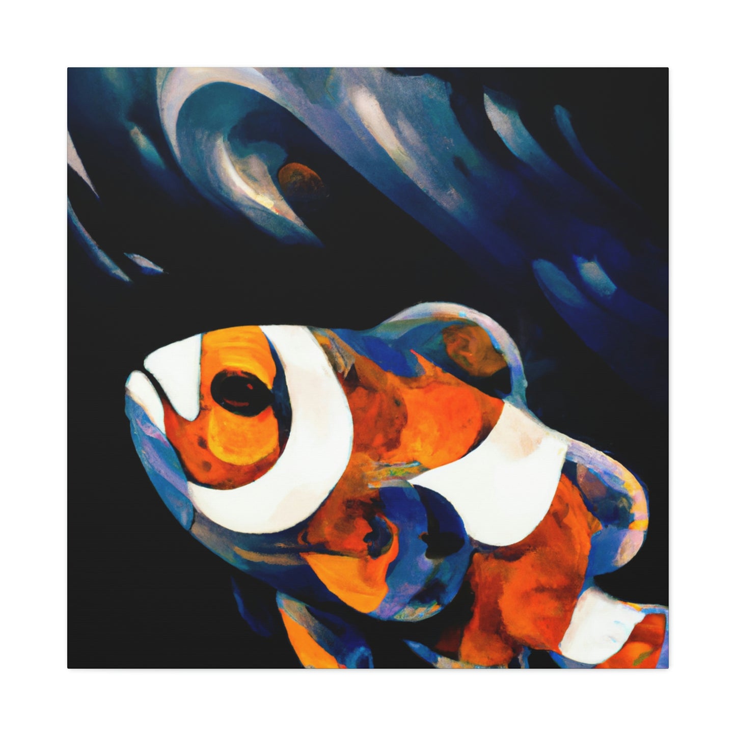 "Clownfish in Abstraction" - Canvas