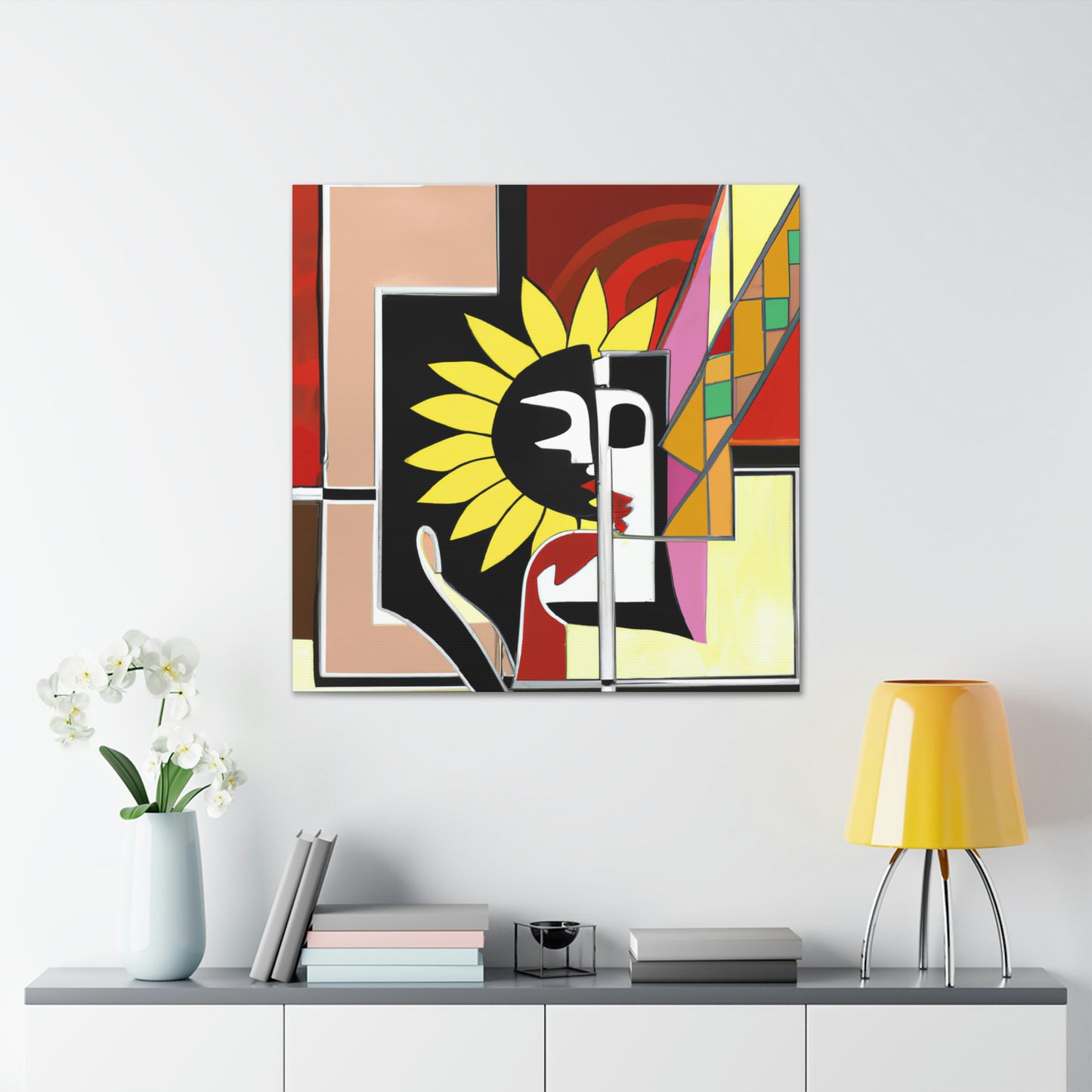 Love and Sunflowers - Canvas