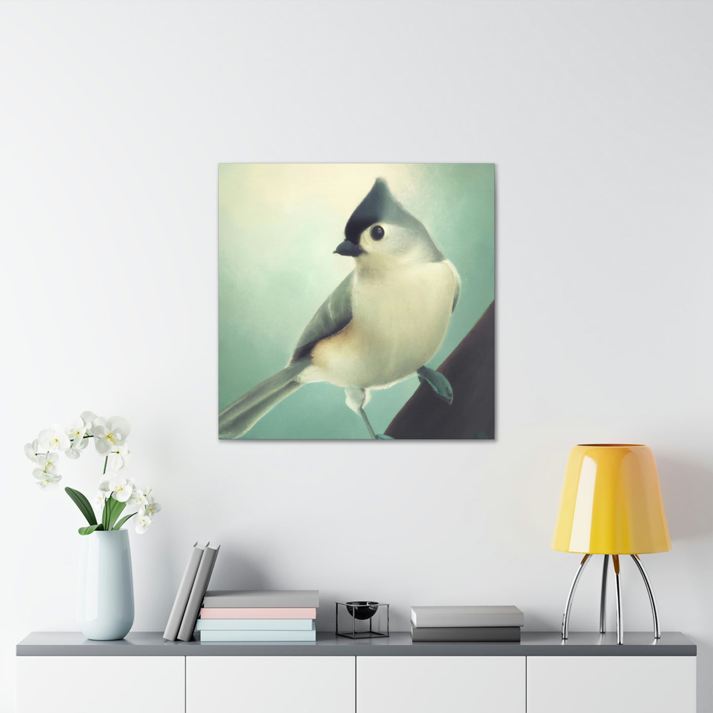 "Titmouse in Art Deco" - Canvas