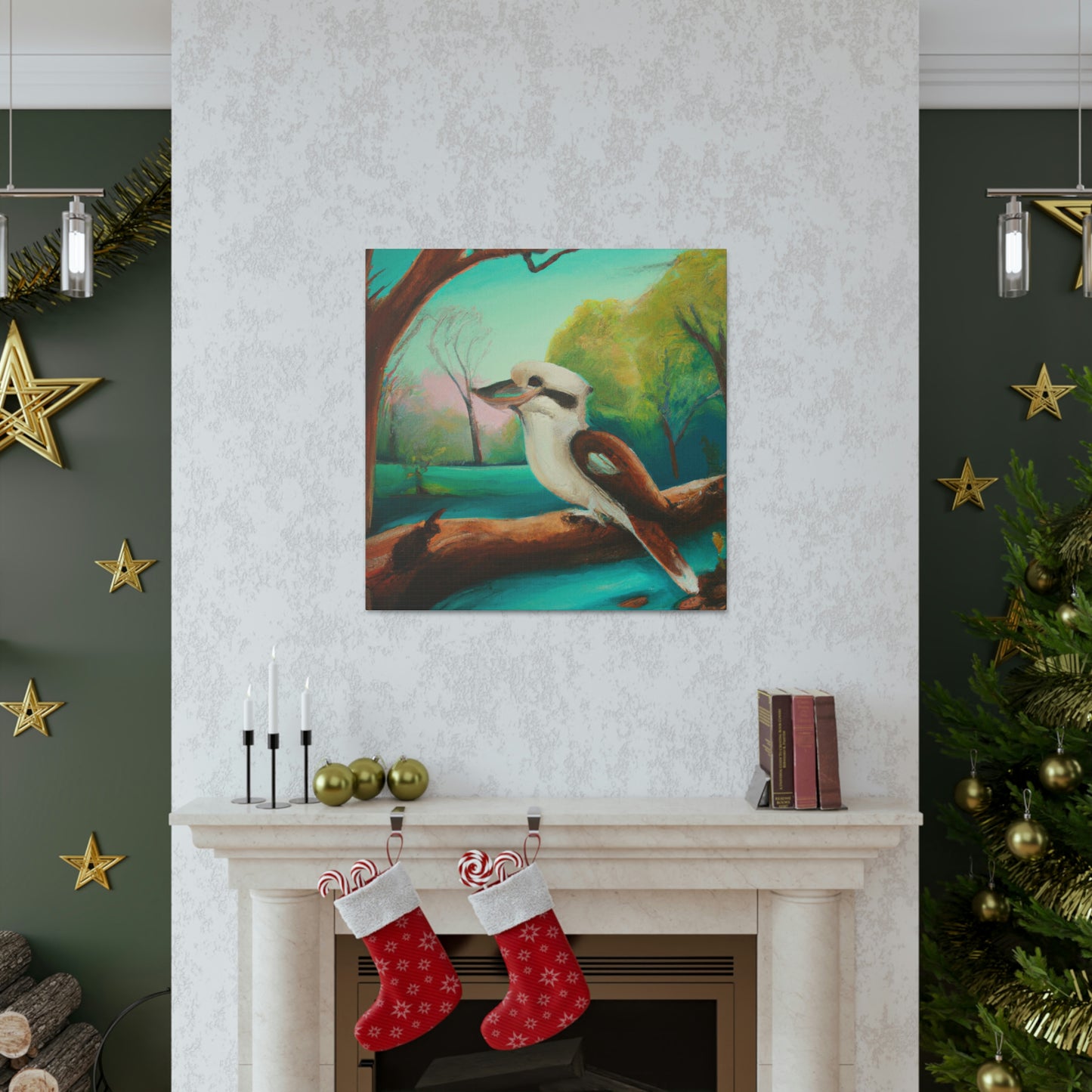 Kookaburra's Majesty Painting - Canvas