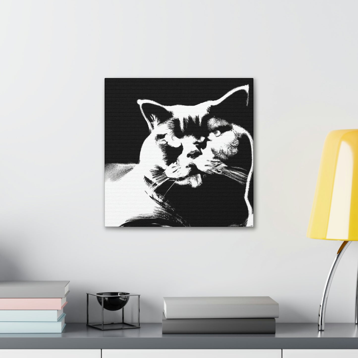 "Pop Britannia Cat Portrait" - Canvas