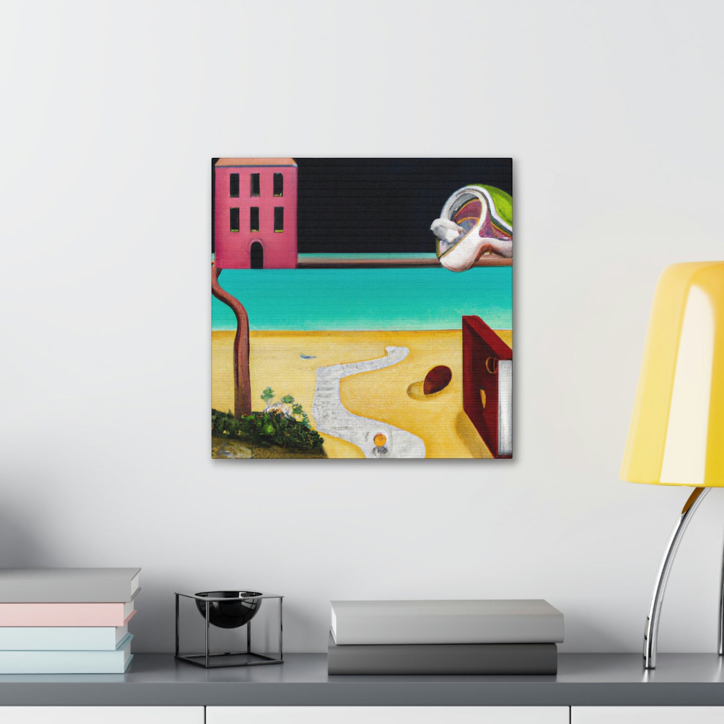 "Tropical Beach Mirage" - Canvas