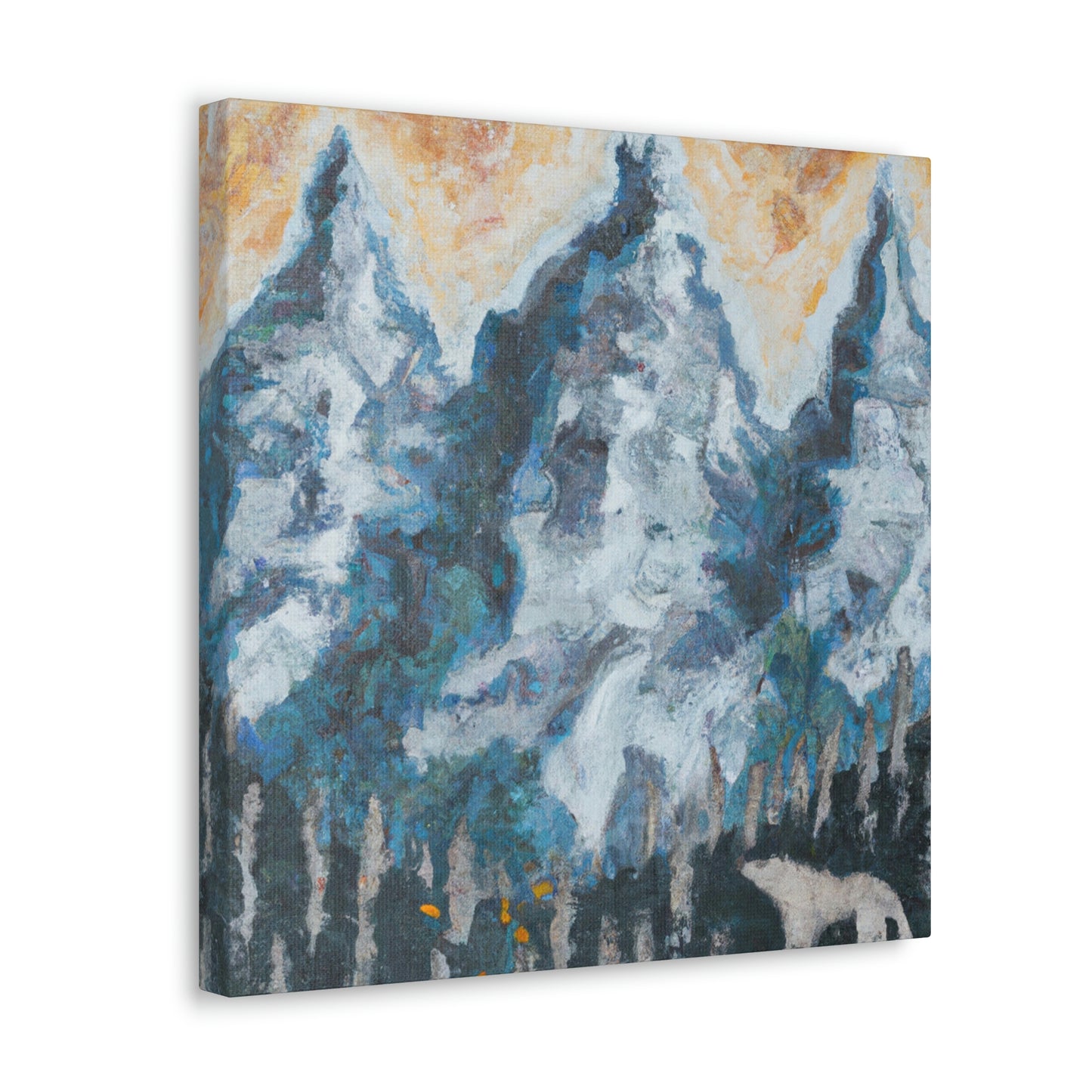 Wolf in the Woods - Canvas