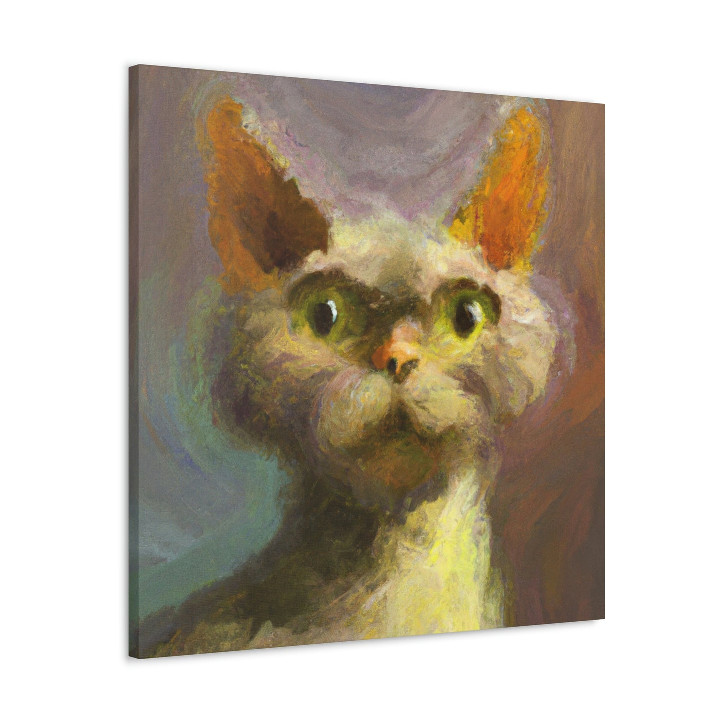 "Devon Rex Majesty" - Canvas