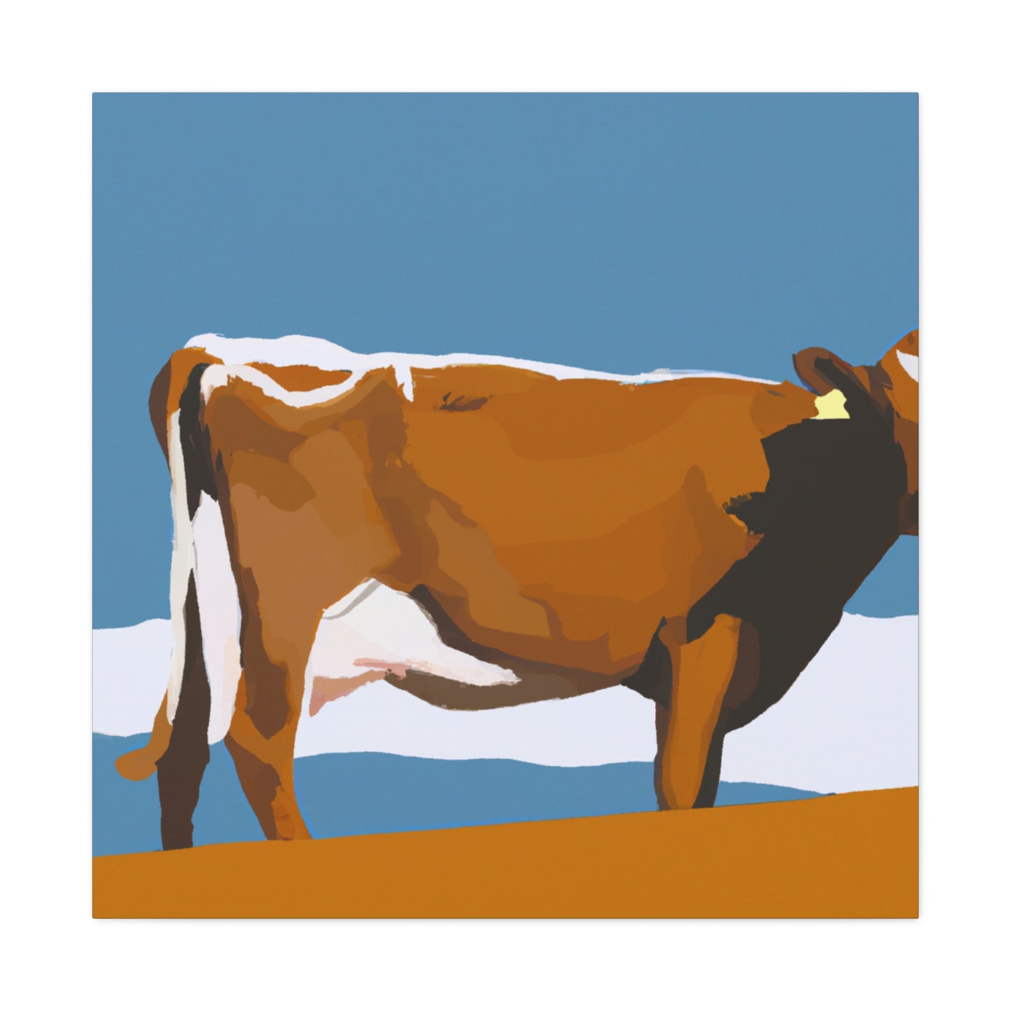 "Jersey Cow Contemplation" - Canvas