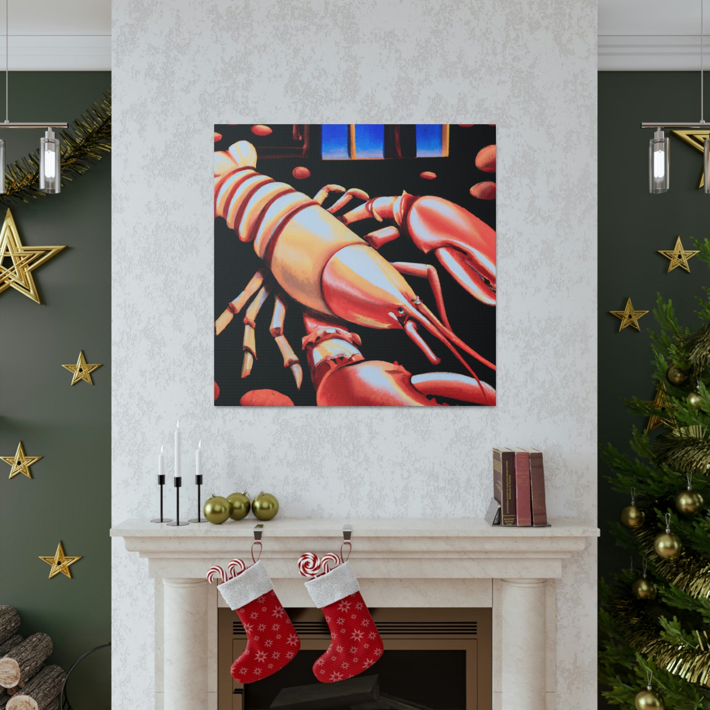 Lobster Lips Sparkle - Canvas