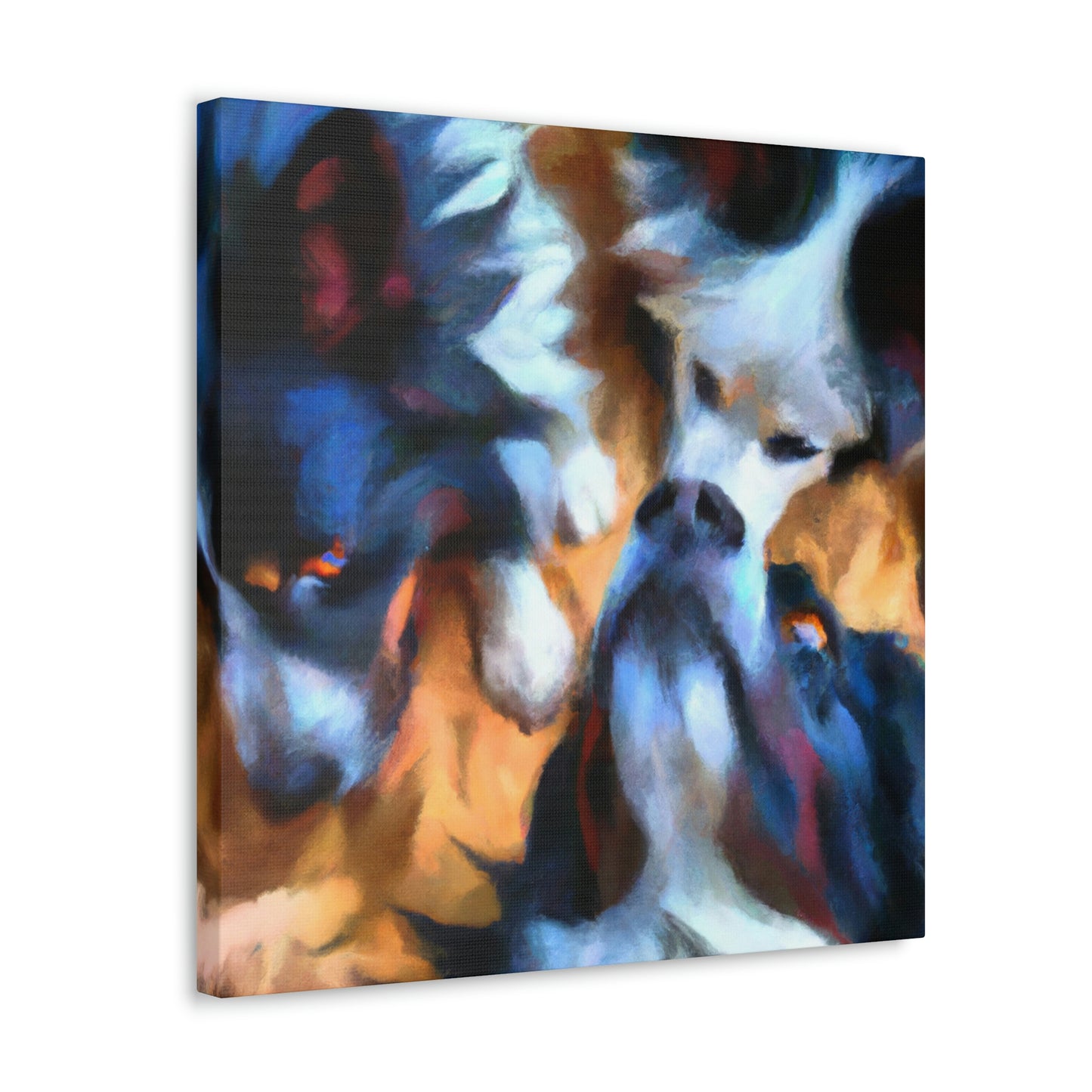 "Border Collie Expressionism" - Canvas