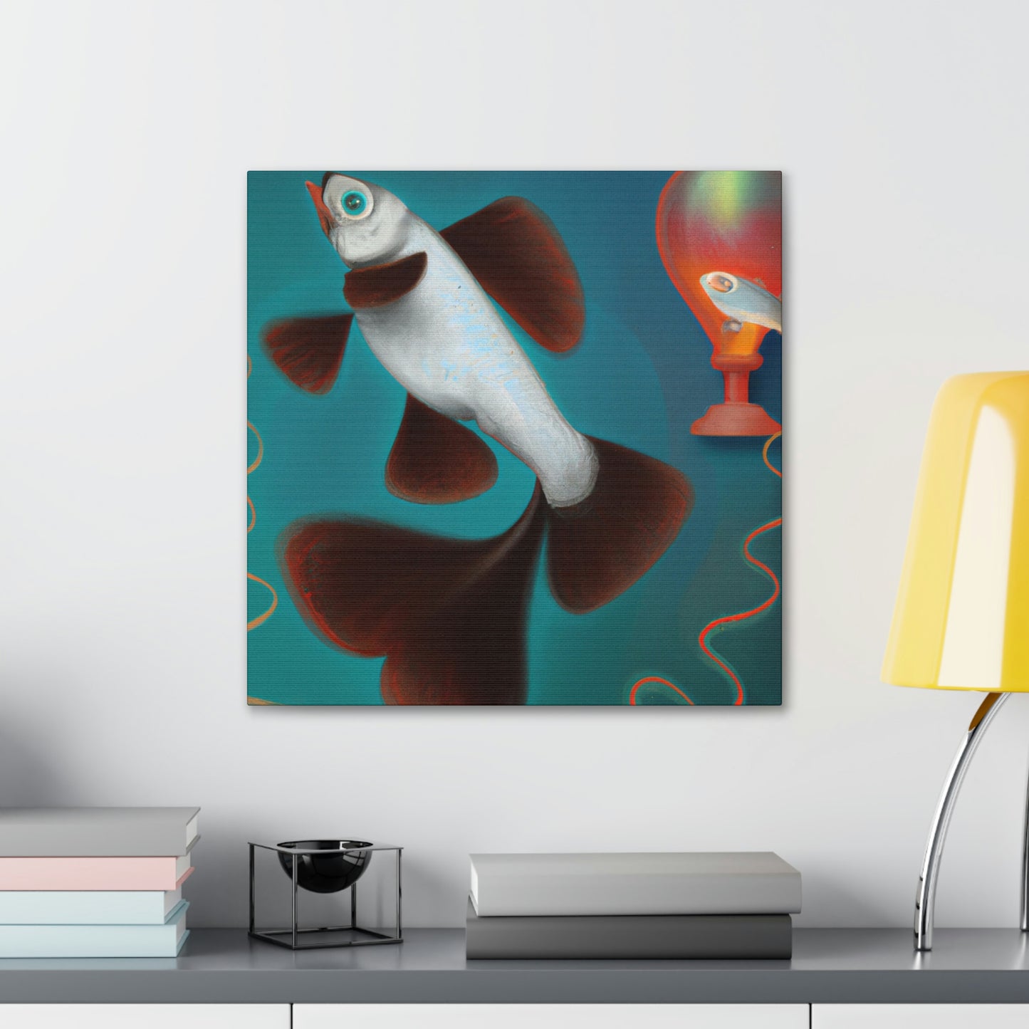 "Gilded Glittering Guppy" - Canvas