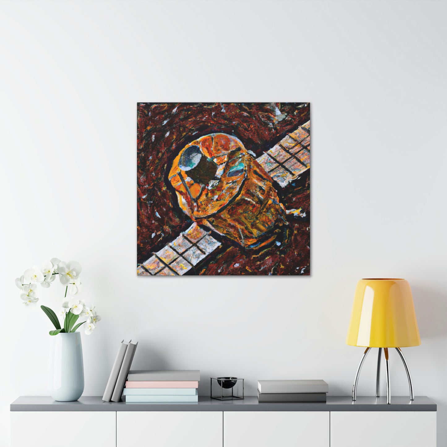 Satellite in Orbit Beauty - Canvas