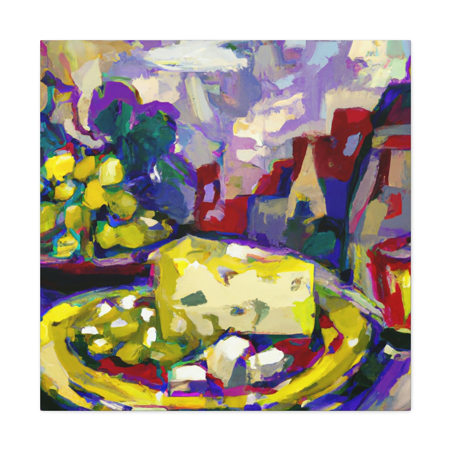 Cheese and Grapes Abound - Canvas