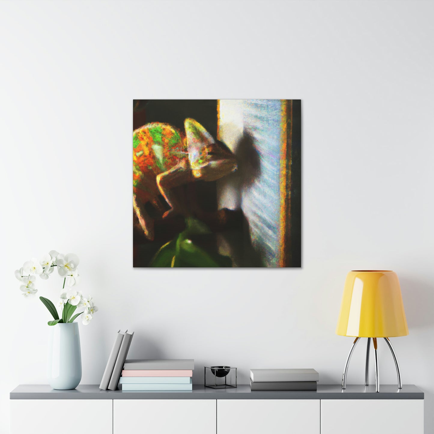 Veiled Chameleon Dreaming - Canvas