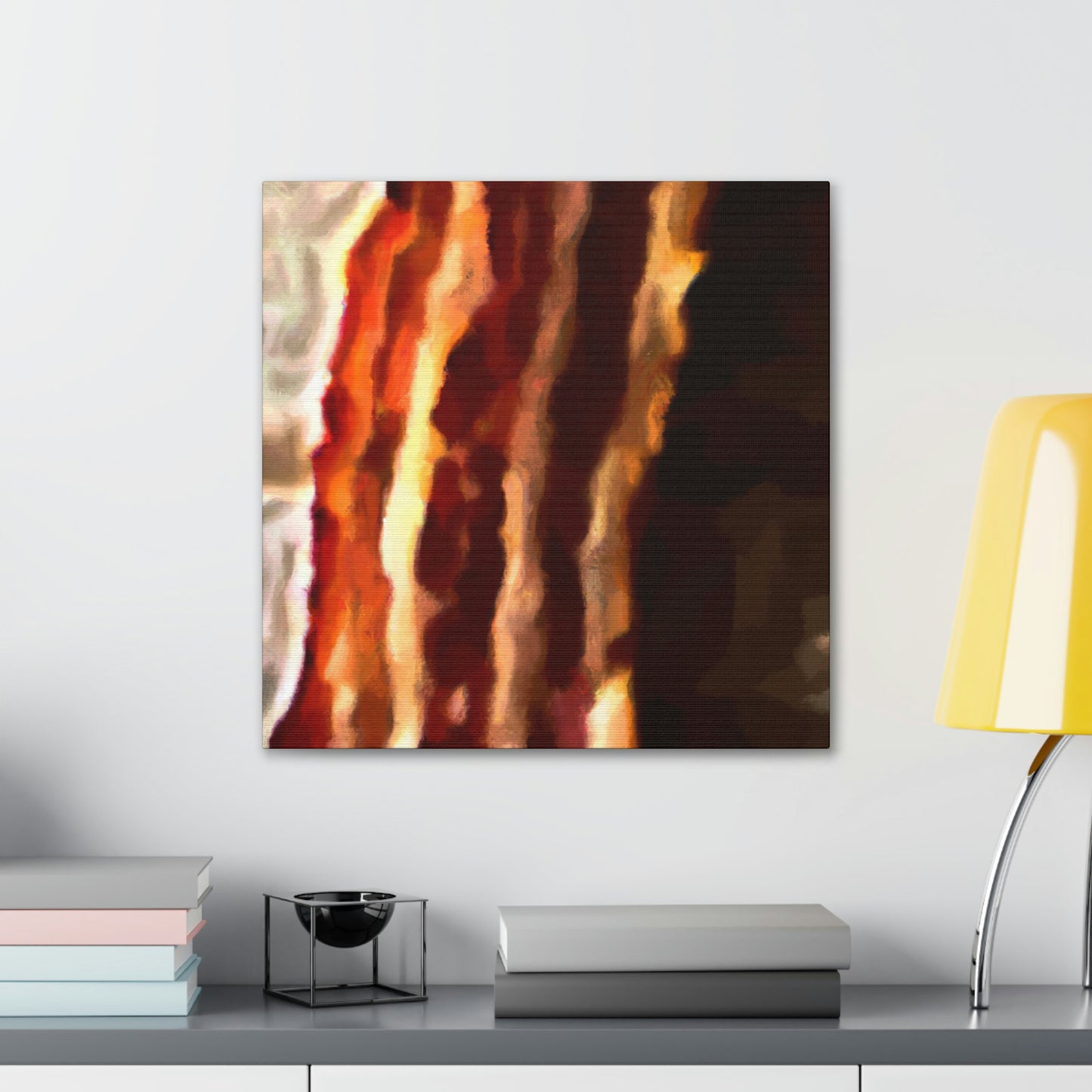 "Sizzling Bacon Delight" - Canvas