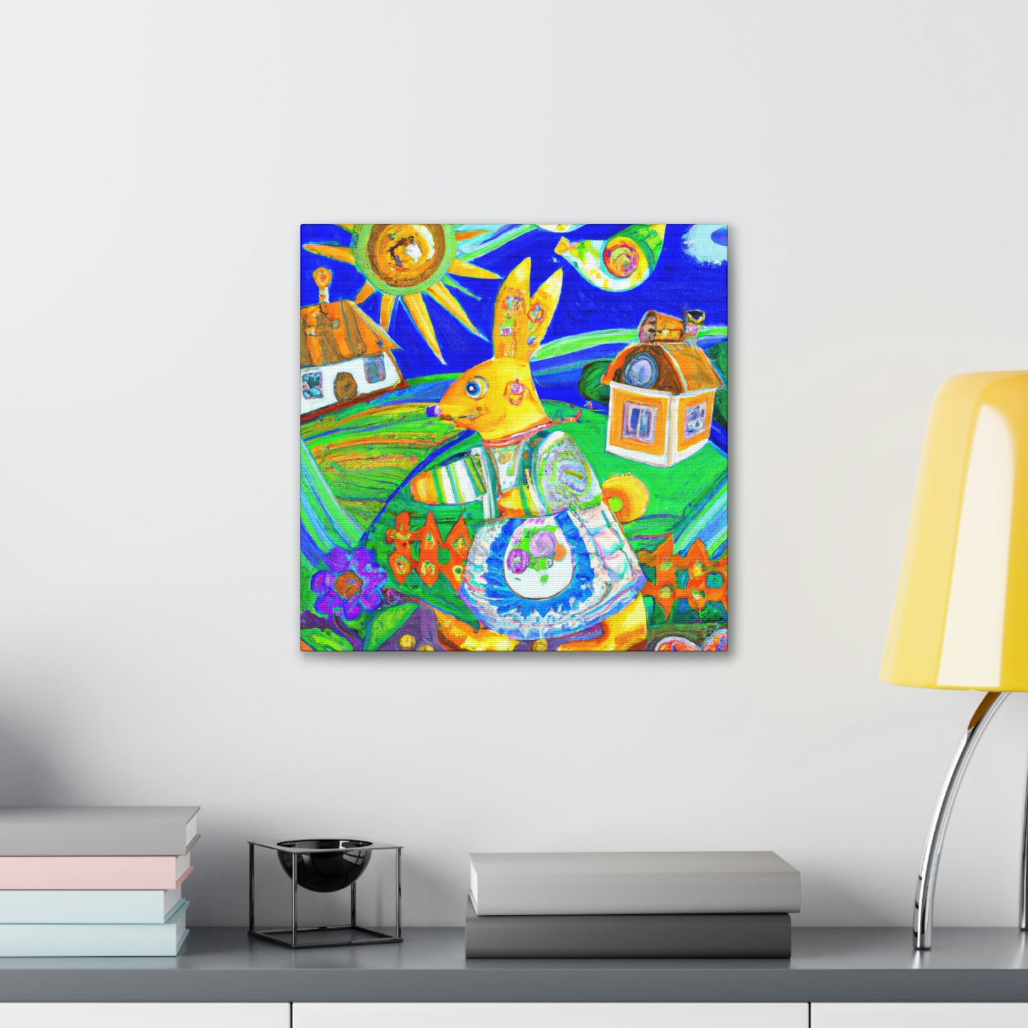 "Rabbit in the Meadow" - Canvas