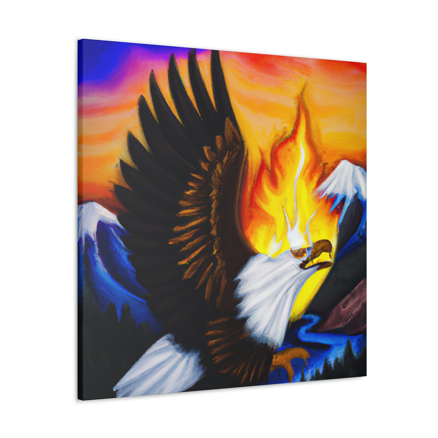 Bald Eagle Soaring High - Canvas