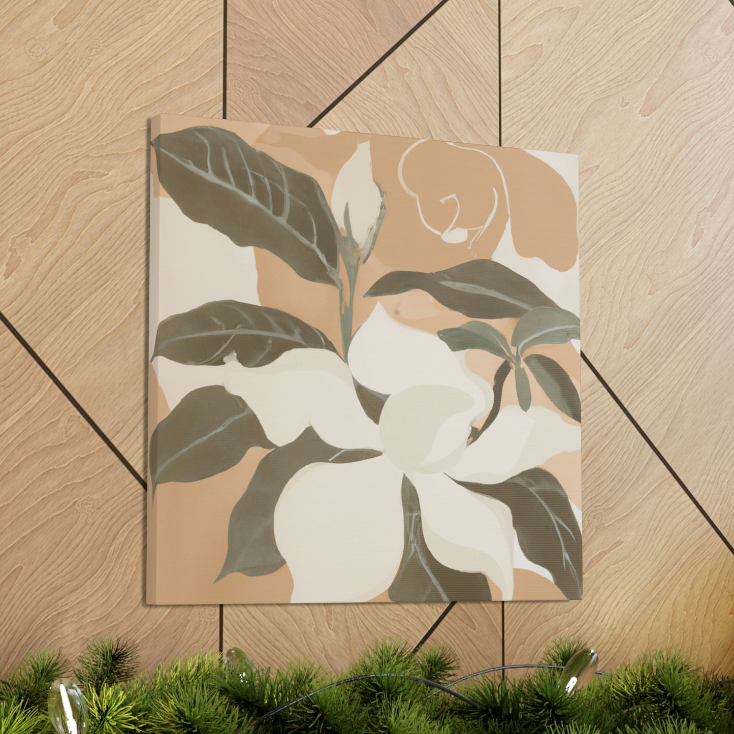 "Gardenia Perfumed Petals" - Canvas