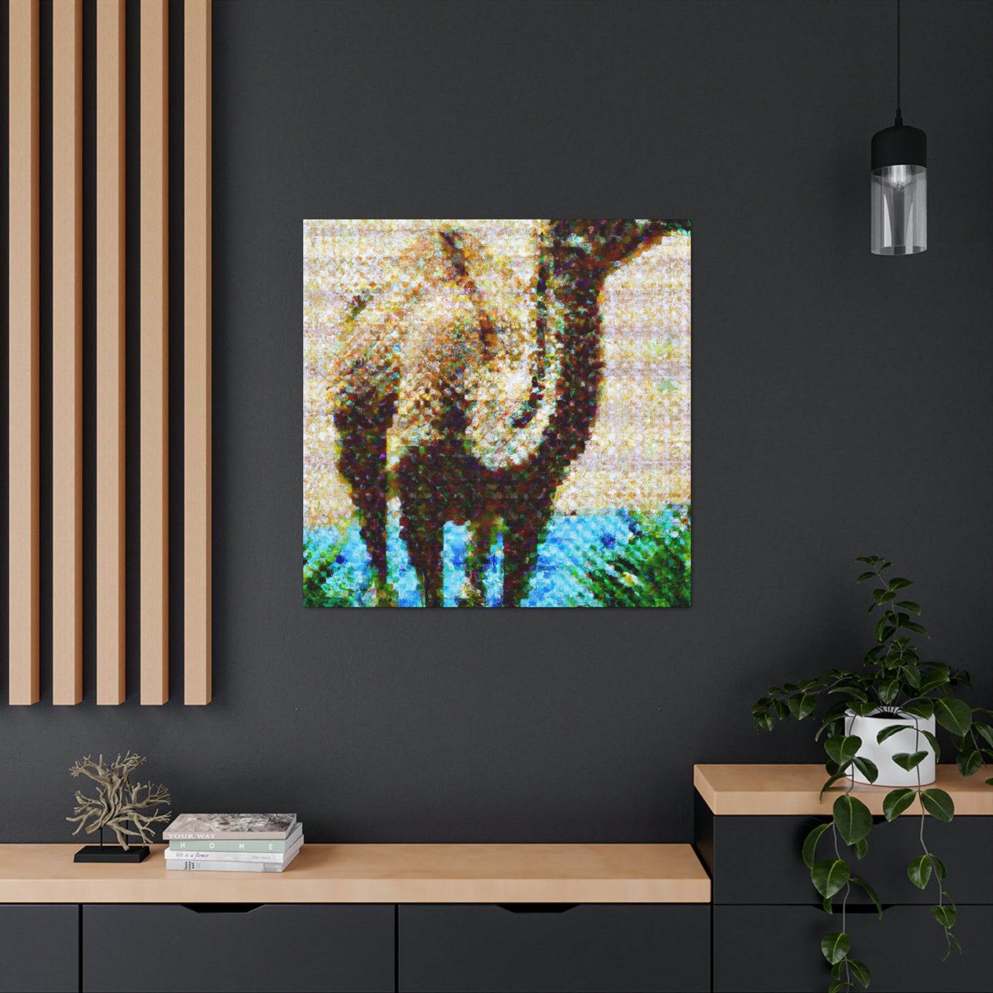 "Digital Pixel Mosaic" - Canvas