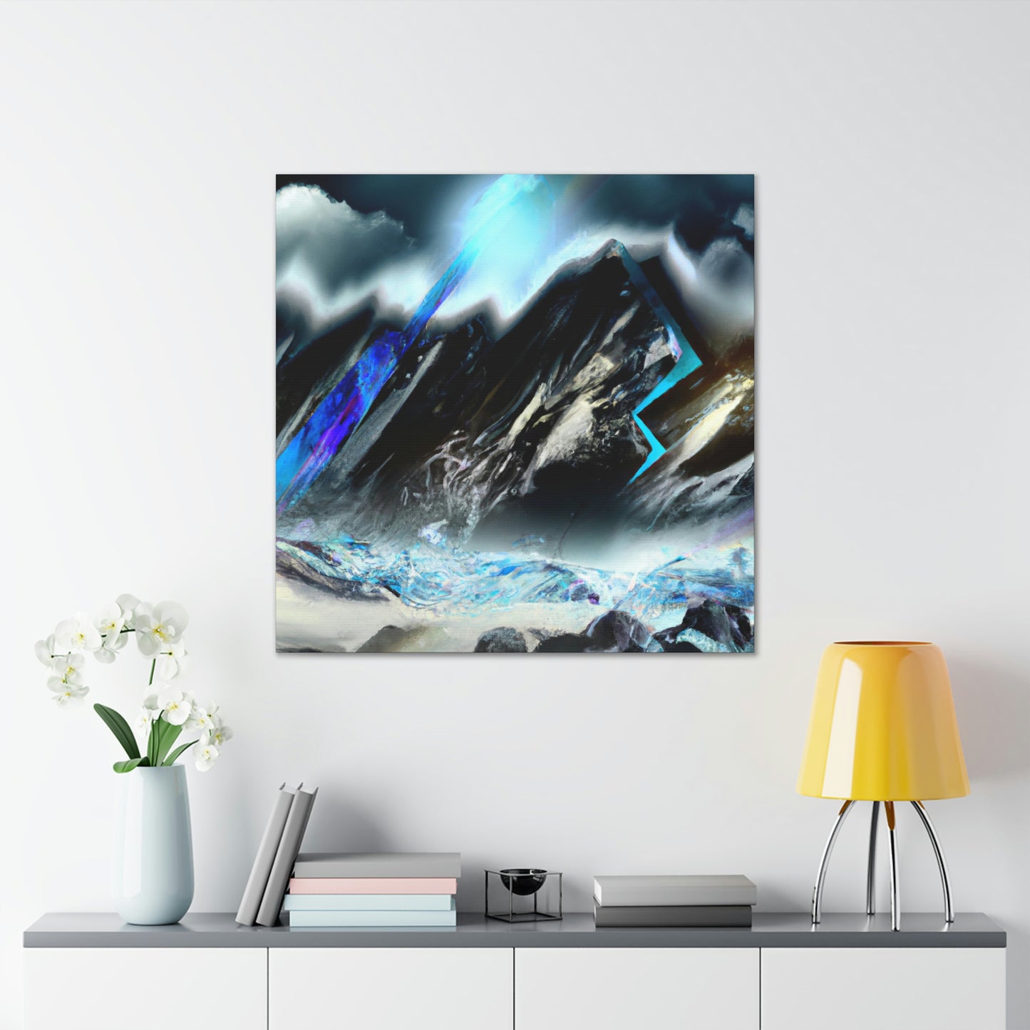 Snowy Mountain Majesty - Canvas