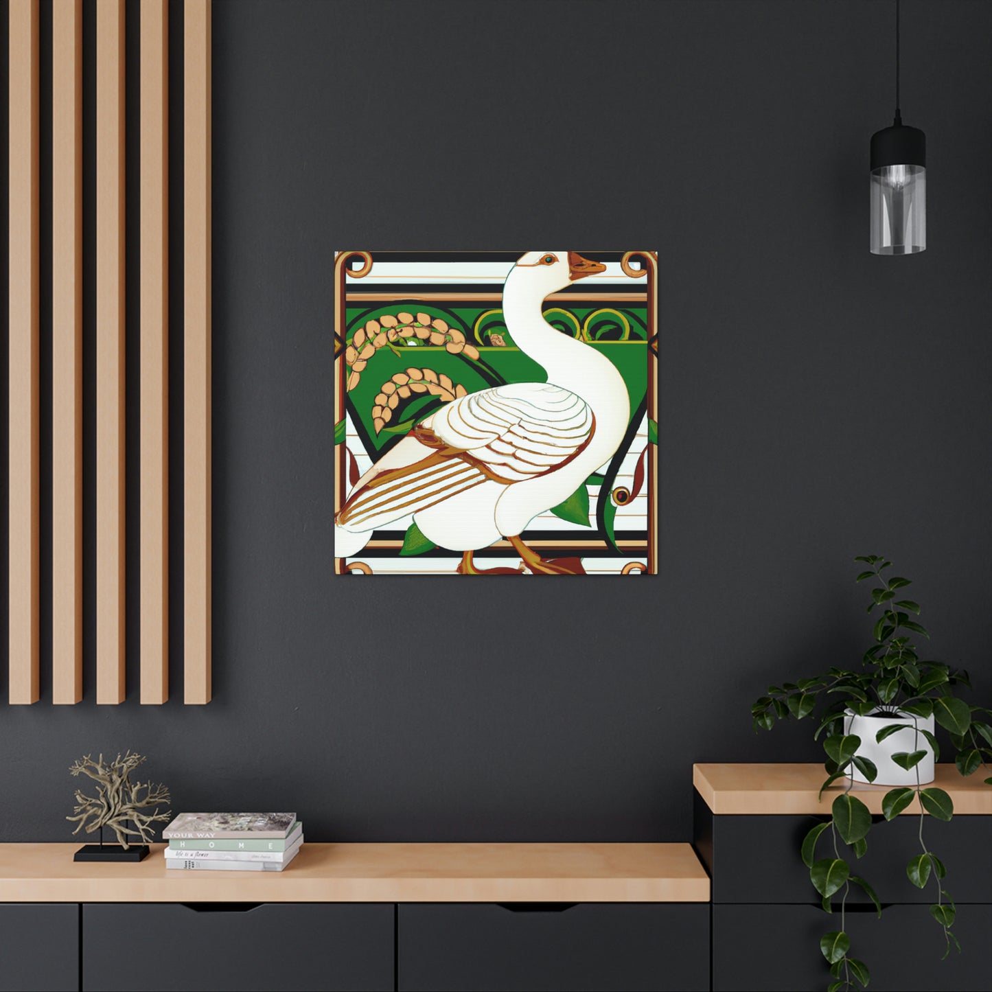 "Goose of Art Nouveau" - Canvas