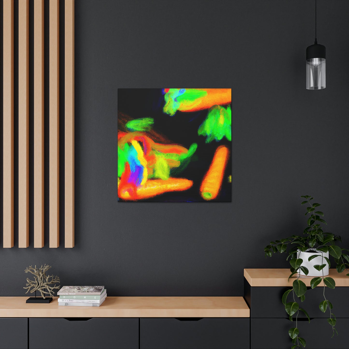 'Carrot Color Explosion' - Canvas