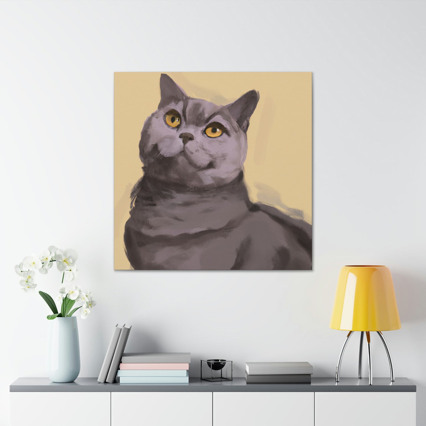 "Cat of Minimalism" - Canvas