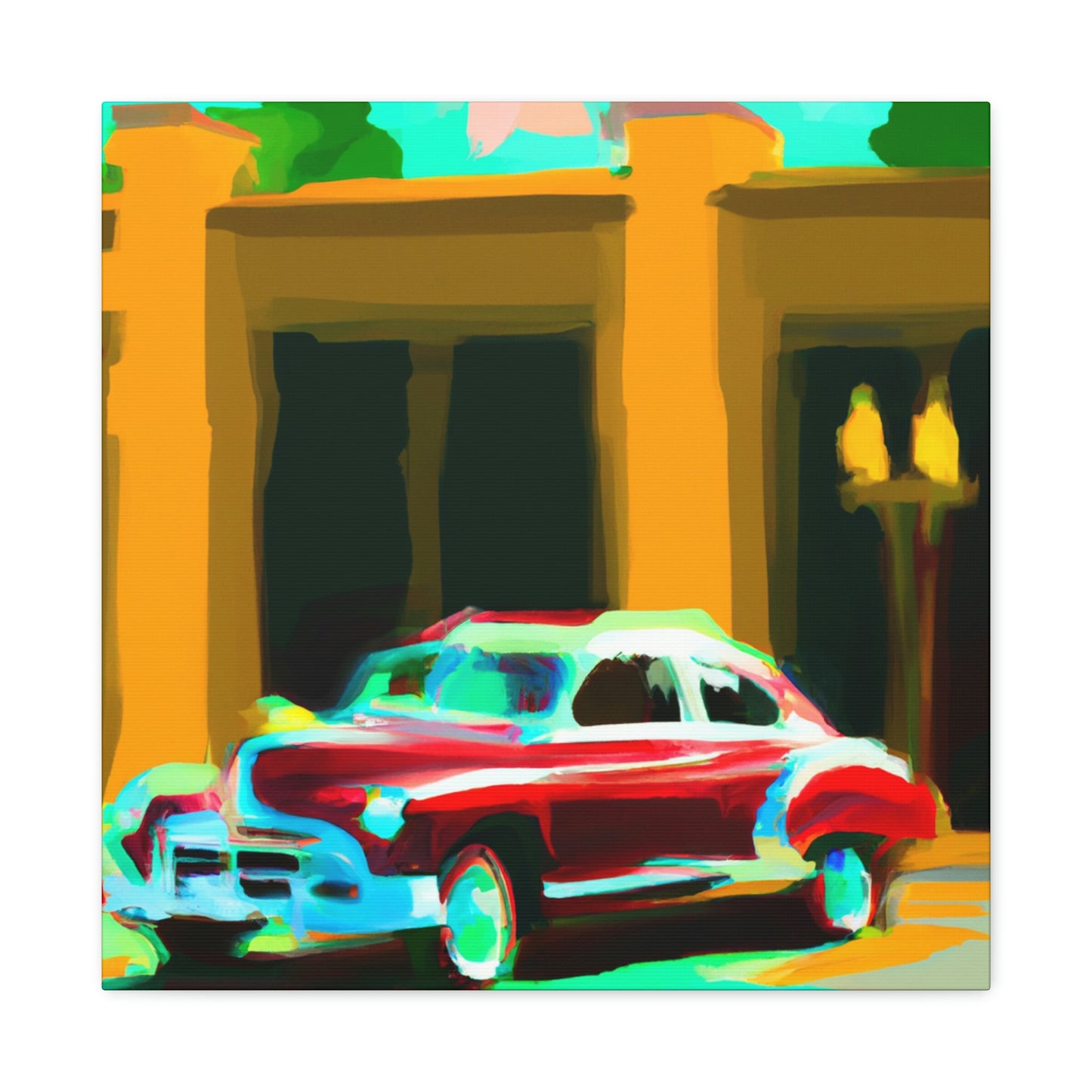 "Minimalist Classic Automobile" - Canvas