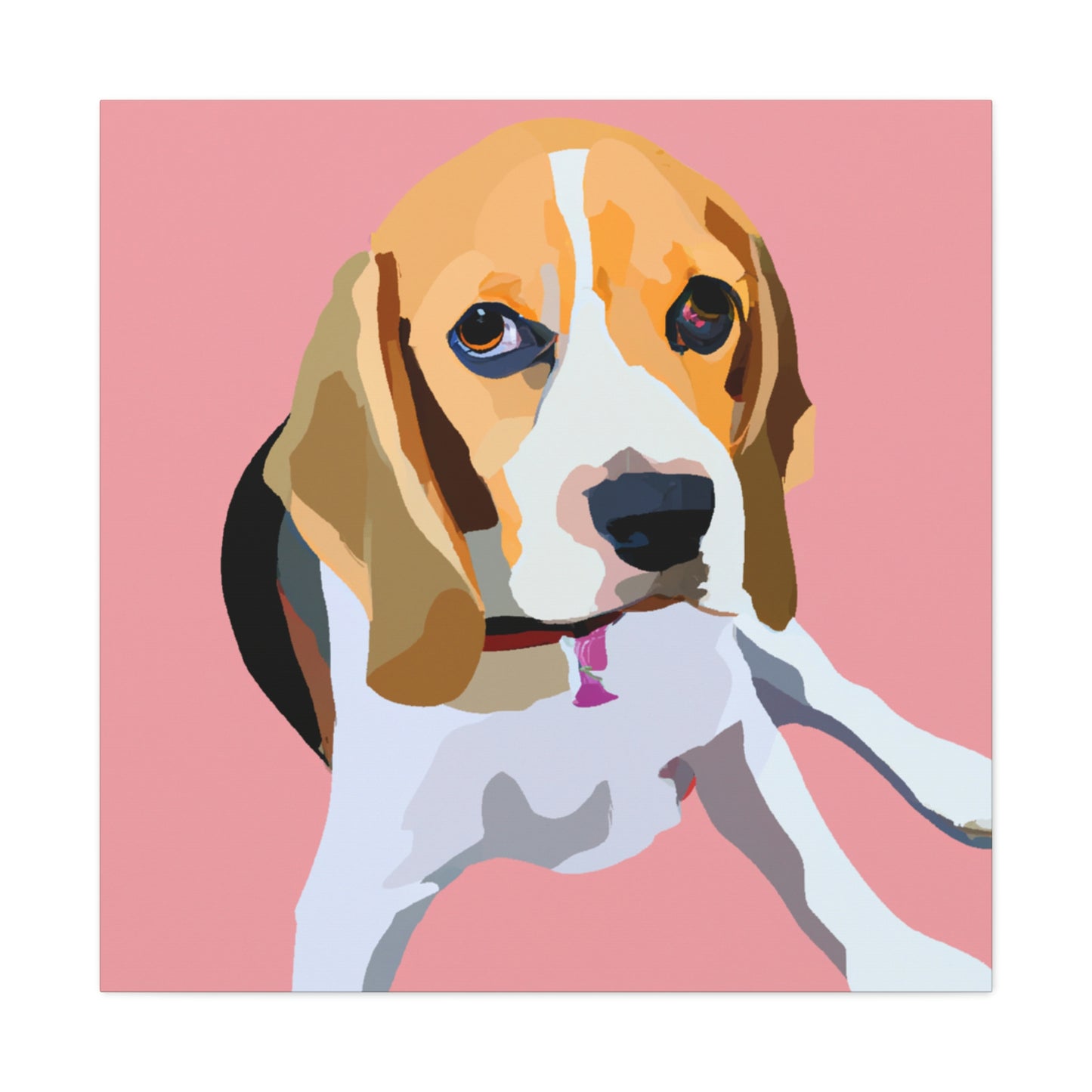 "Regal Beagle Minimalism" - Canvas