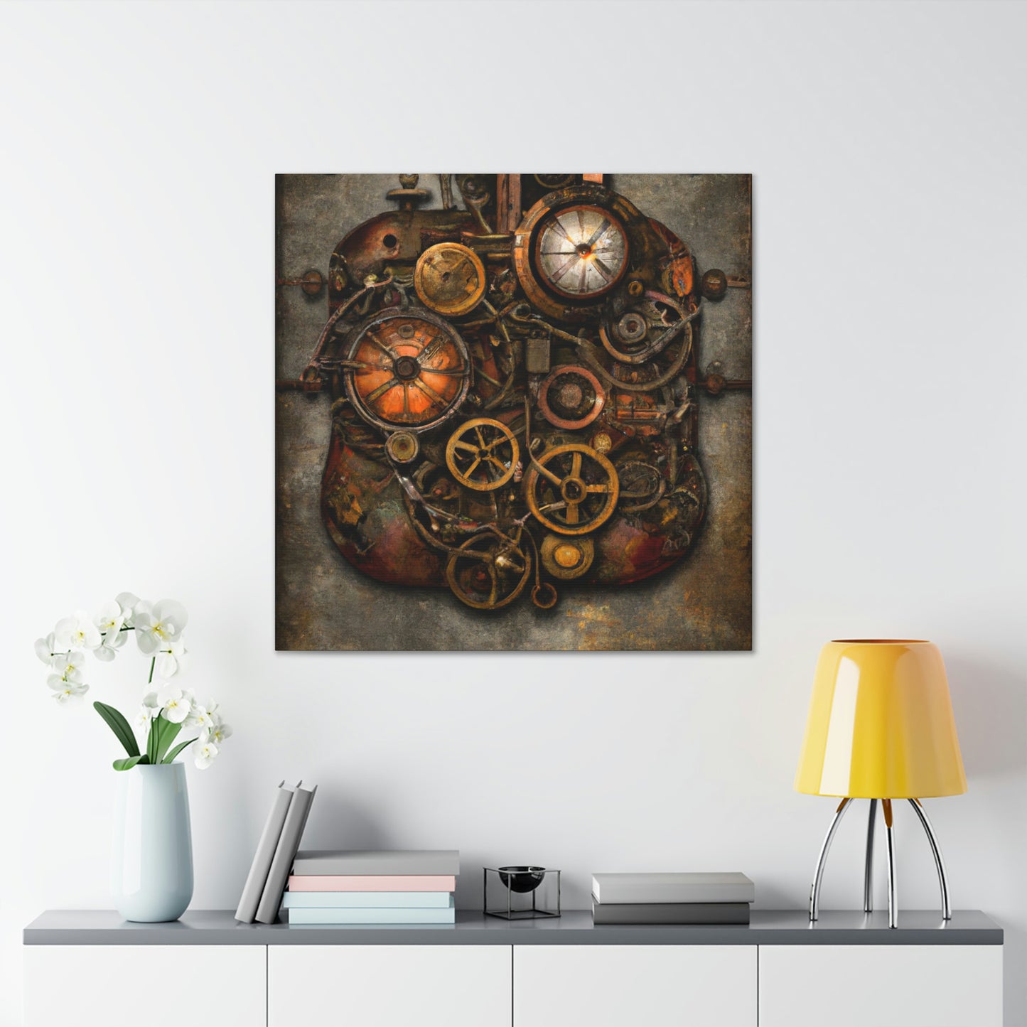 Clockwork Cloudscape Dreaming - Canvas