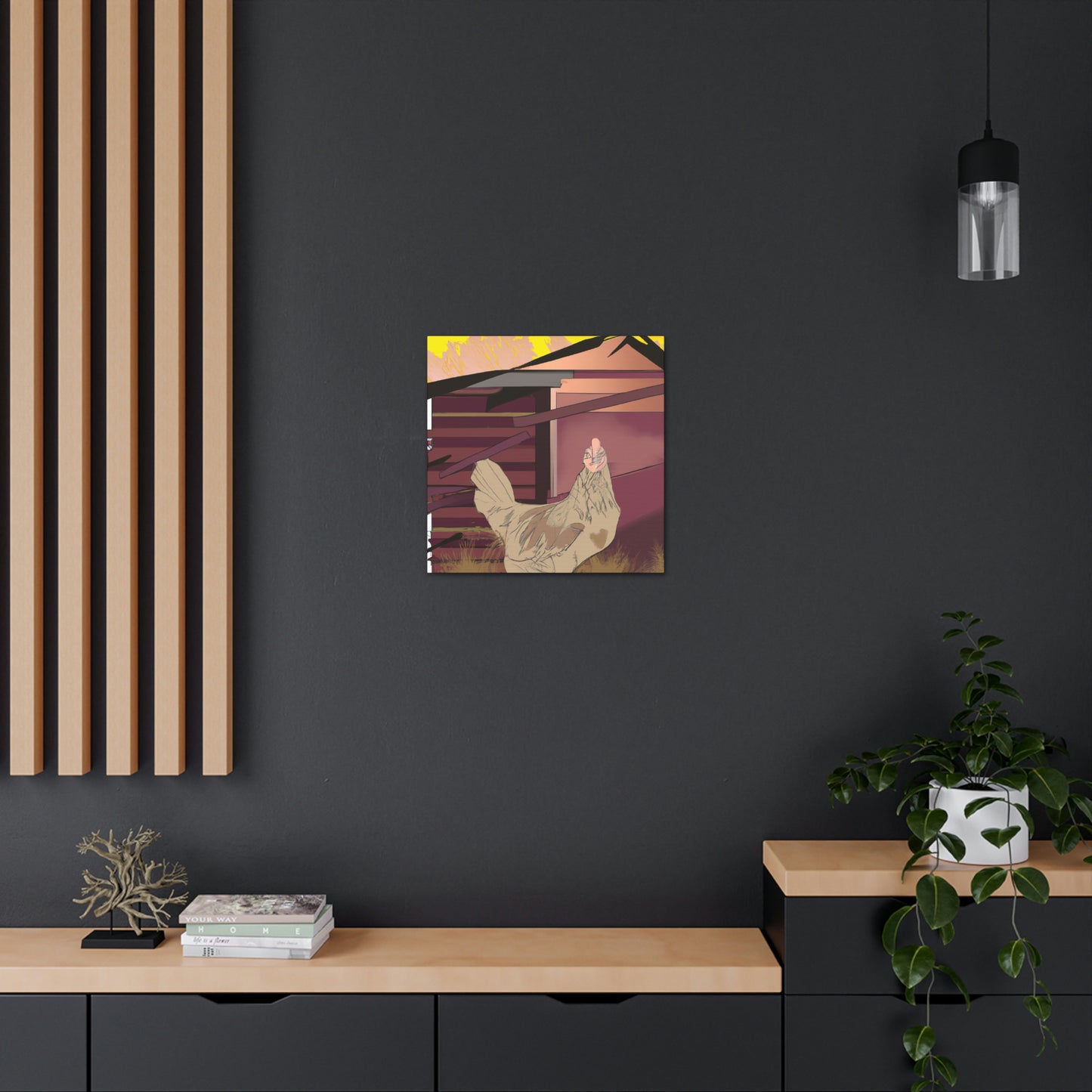 Hen in the City - Canvas