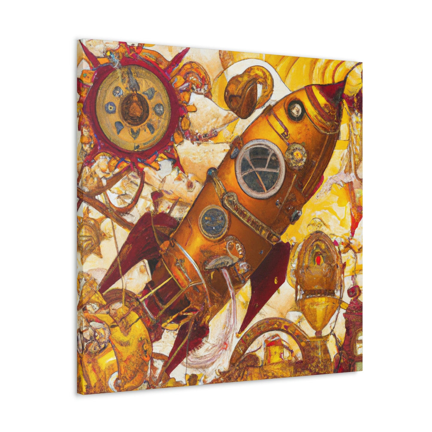 "Space Shuttle Steampunk Dream" - Canvas