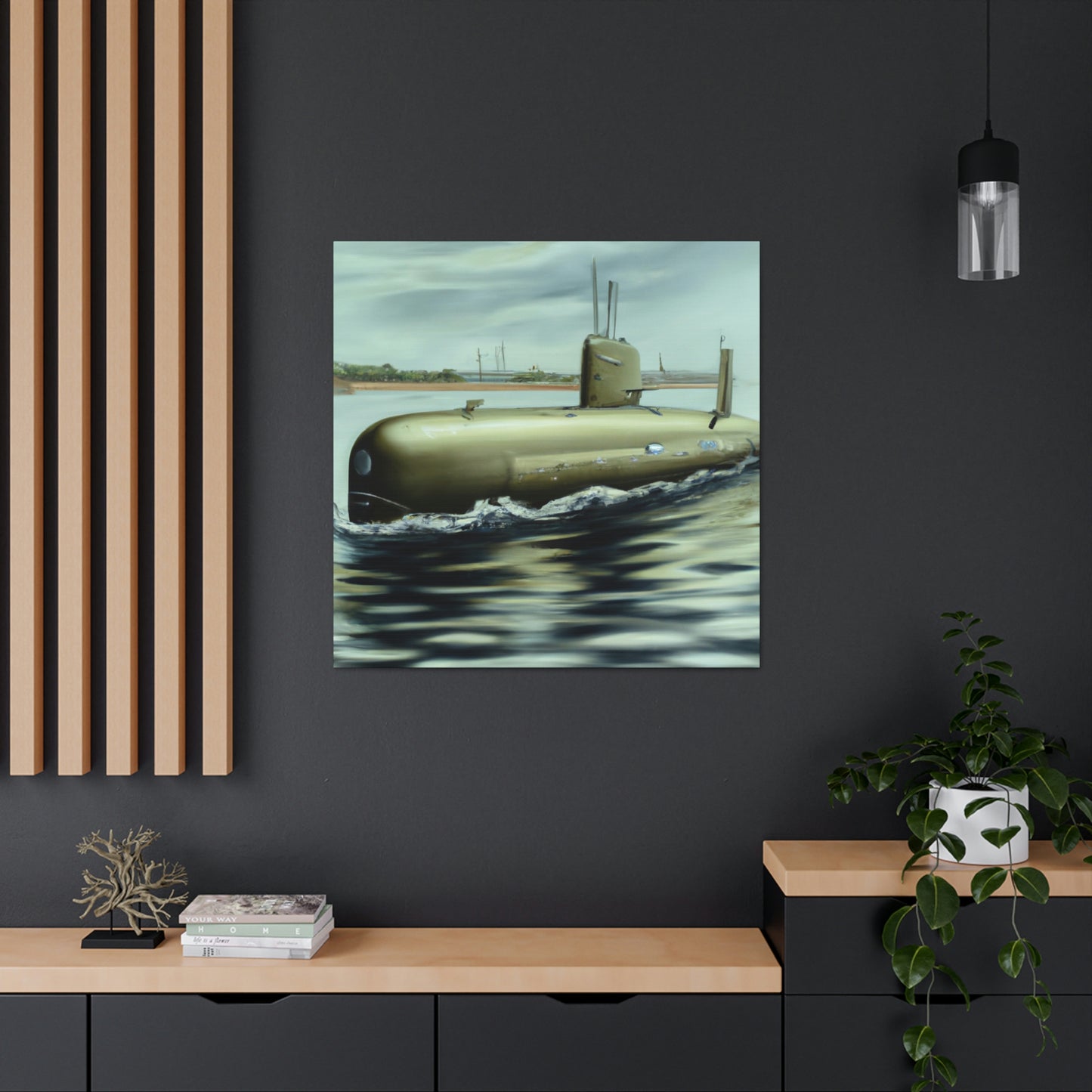 "Depth of Submarine Life" - Canvas