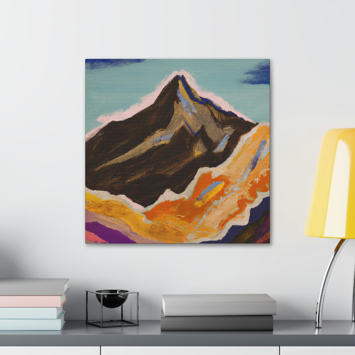 Mountains in Moonlight - Canvas