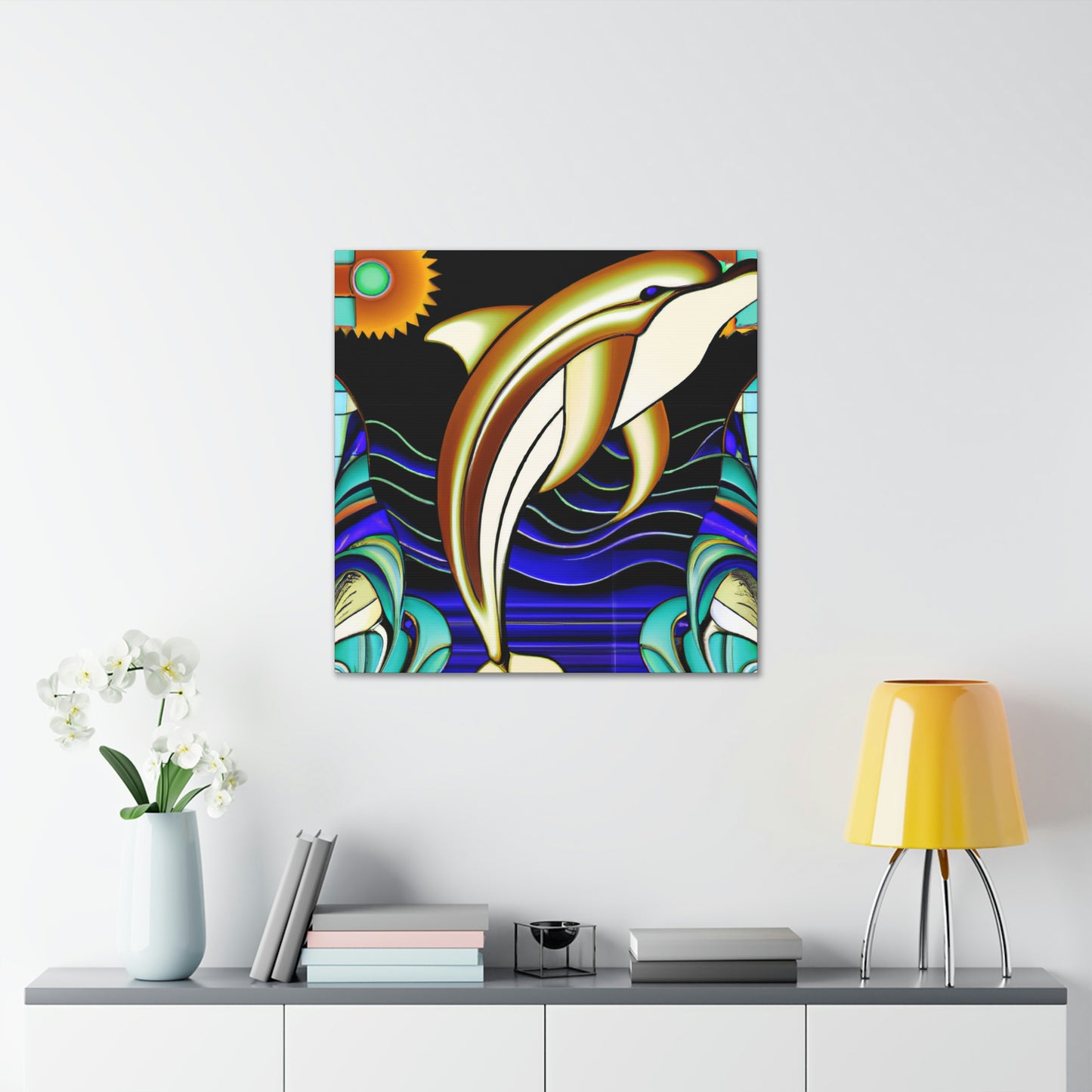 "Dance of the Dolphins" - Canvas