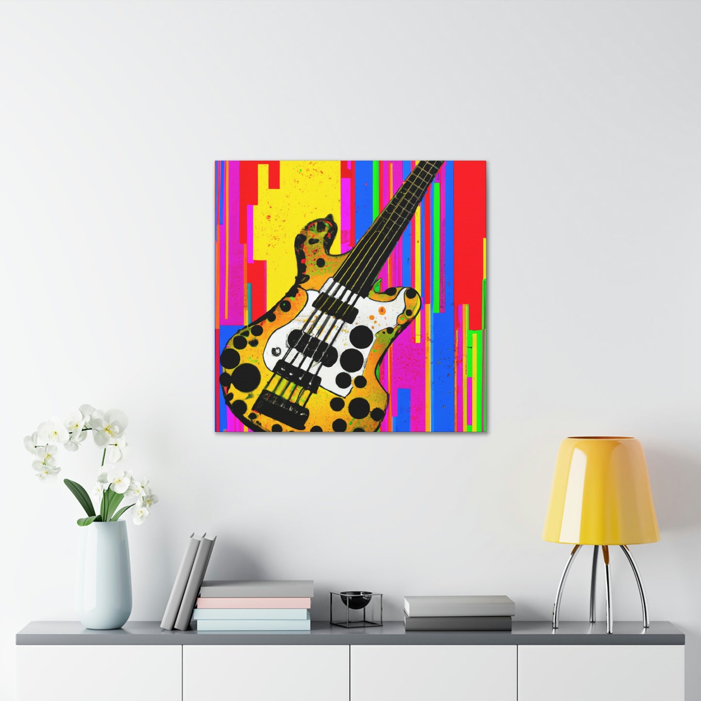 "Fauve Bass Guitarist" - Canvas