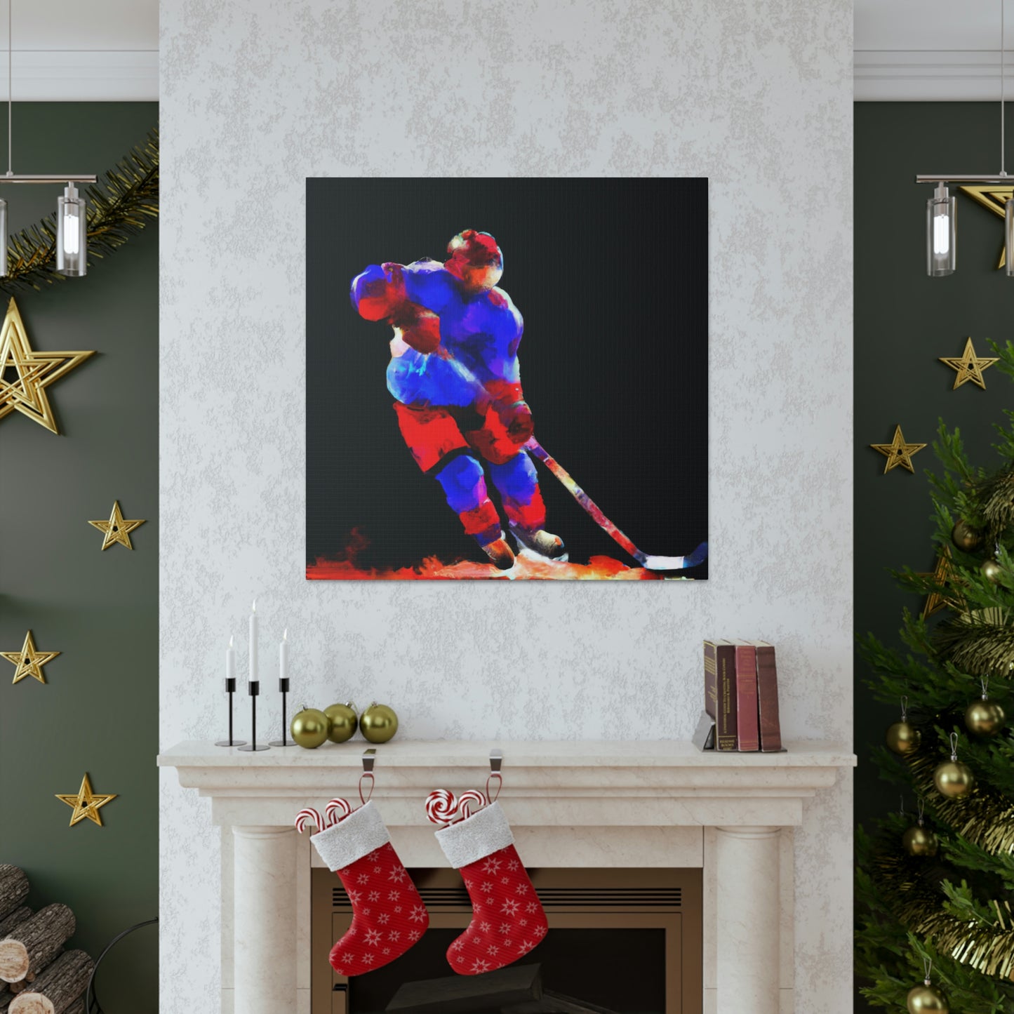 Hockey on Ice Art - Canvas