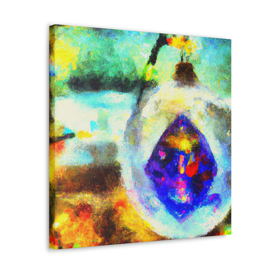 "Glimmering Christmas Ornament" - Canvas