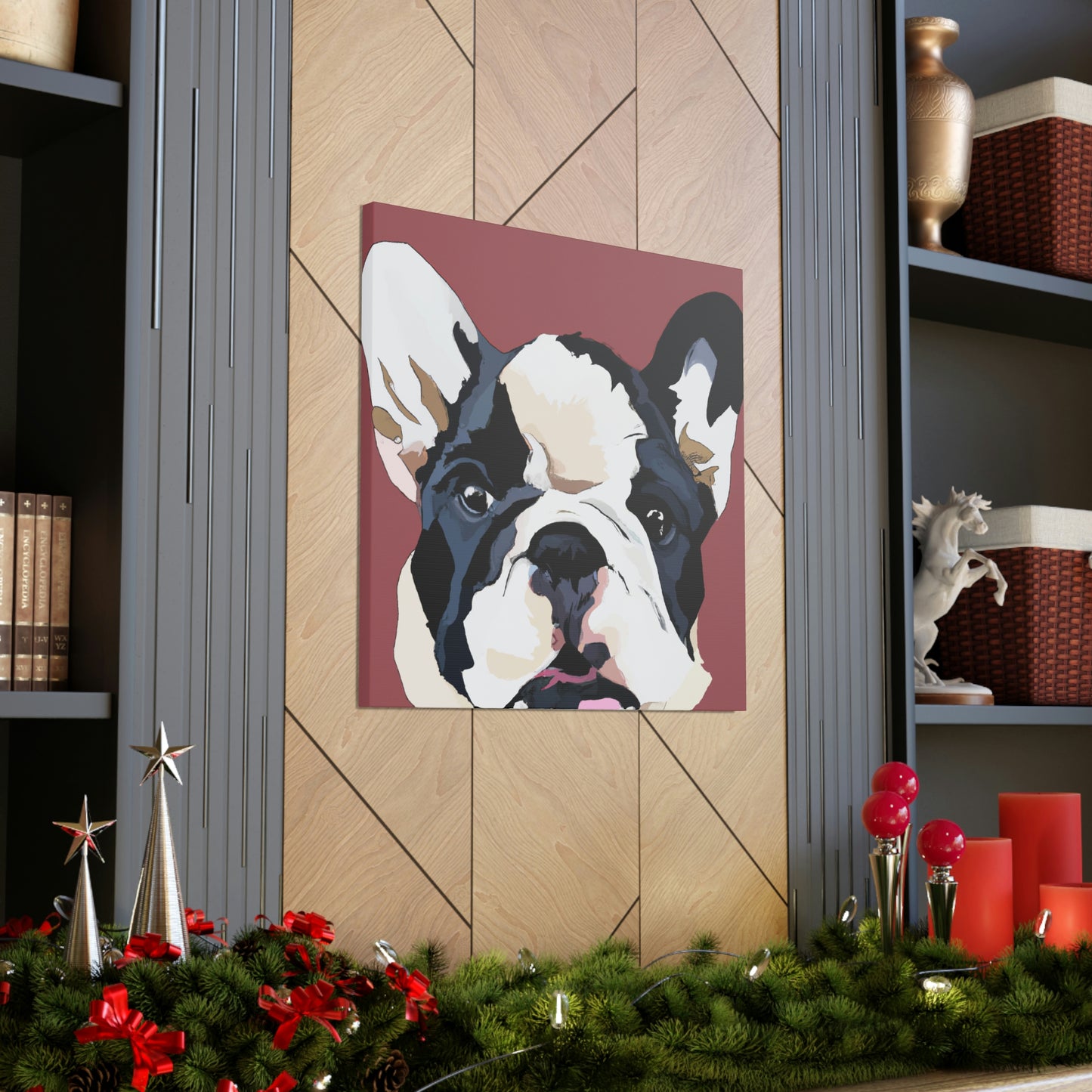 "Bulldog Minimalism Dream" - Canvas